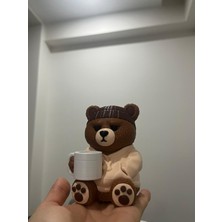 MakinoLab Kahve Içen Oturan Sevimli Ayıcık (3d)