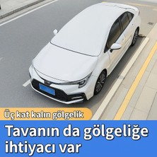 Gard Oto Araç Oto Araba Branda Ön ve Tavan Yarım Branda Güneş Buz Kar ve Dolu Koruyucu Örtü Güneşlik