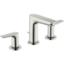 SDT Group Talis E Modern Easy Install 2-Handle 3 5-Inch Tall Bathroom Sink In Brushed Nickel, 71733821