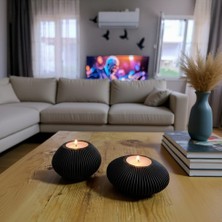 Triora Design Eliptik 2li Tea Light Mumluk Seti