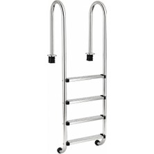 Dormek Muro Standart Havuz Merdiveni 304 Aısı Parlak 4 Basamaklı
