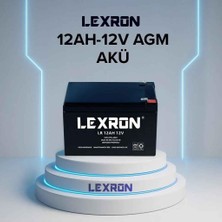 Lexron 12 Volt 12 Amper Akü -Ölçüler 150*97*95 Mm. - 3.10 Kg.