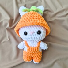 Rmys Havuç Kıyafetli Amigurumi Tavşan Oyuncak - 22 cm