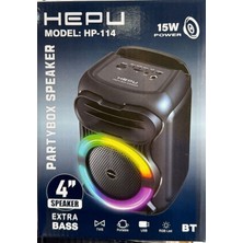 Hepu HP-114 4'' 10CM Bluetooth Şarjlı Müzik Kutusu