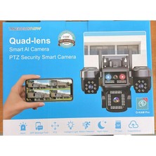 O-Kam OK-202 Plus  Wifi 4 Lens Mikrofon + Hoparlör + Siren + Alarm Kamera