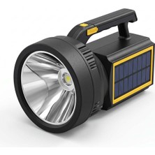 Panther PT-6216 USB Şarjlı Solar El Feneri 15 W 3500 Lümen 4X18650 Pilli