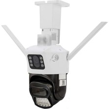 O-Kam 6015 Wifi 2 Lens 3 Görüntü 6mp Kafa Oynar Mikrofon + Hoparlör + Işık + Onvif Kamera