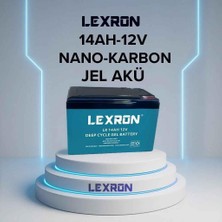 Lexron 12 Volt 14 Amper Akü Jel-Ölçüler 150*97*95 Mm.3,80 kg