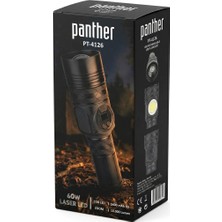 Panther PT-4126 USB Şarjlı 4X1800 Ma Pilli 10000 Lümen El Feneri
