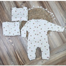 Little Trend Baby Kiraz Desenli Bebek Tulum