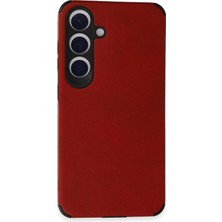 Durukar®  Samsung Galaxy S24 Kılıf Loop Deri Silikon - Kırmızı