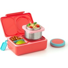 Omiebox 2. Nesil Kiraz Pembesi Isı Yalıtımlı Bento Yemek Kutusu BPA Free Silikon