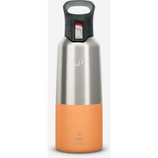 Quechua Outdoor Paslanmaz Çelik Termos - 0,8 L - Pratik Kapak - Turuncu - 900