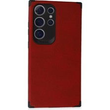 Durukar®  Samsung Galaxy S24 Ultra Kılıf Loop Deri Silikon - Kırmızı