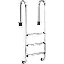 Dormek Muro Standart Havuz Merdiveni 316 Aısı Parlak 3 Basamaklı