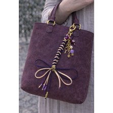 She Sells Blend Charm – El Yapımı Süet Ip Çanta Aksesuarı