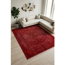 Cos.kim Dekoratif Halı Kaymaz Taban  Leke Tutmaz Yıkanabilir Kilim Özel Ölçü Salon Halısı 3009