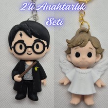 3D Atölye Maker  Harry Potter Anahatarlık ve Kanatlı Masal Çocuk Anahtarlık