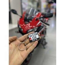 ESM 3D Kişiye Özel Motosiklet Anahtarlığı – Plaka Tasarımlı 3D Baskı