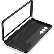 SDT Group Galaxy Z Fold 3 ile Uyumlu Kılıf M-Magnet Standlı Siyah