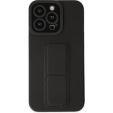 SDT Group 13 Pro Kılıf Standlı Silikon Telefon Kılıfı (Siyah)