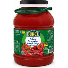Burcu Biber Domates Karışık Salça 3200 gr (28 Brix) Pet