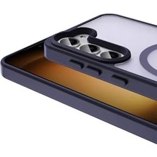 SDT Group Galaxy S23 Uyumlu Magsafe Destekli Kılıf – Mat Arka Yüzey, Şarj Özellikli, Koruyucu Kapak - Gri