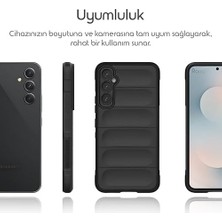 SDT Group Galaxy S25 Fe Için Kılıf Rugged Koruyucu Kalın Yapılı Silikon Kılıf Kamera Yükseltili Içi Süet Dokulu Kenarları Darbe Emici ve Kayma Önleyici Özellikli S25 Fe Kılıf (Siyah)