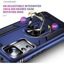 SDT Group Mi 12T - 12T Pro Uyumlu Kılıf – 2 Adet Ekran Koruyucu Dahil, Siyah | Tank Düzey Koruma | Mıknatıslı Stand | Kamera Lens Koruması | Araç Içi Mıknatıslı Tutucu ile Uyumlu