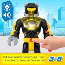 SDT Group Imaginext Dc Super ™ ™ Insider ve Exo Kostümü Imaginext Dc Super Insider ve Exo Kostümü, Işıklı ve Sesli Siyah Robot, 6 Parça HYG31