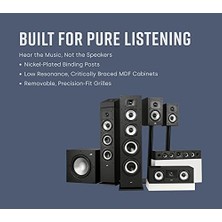 SDT Group Audio Monitor XT35 Ince Merkezi Hoparlör, Hi-Res Sertifikalı, Dolby Atmos ve Dts:x (Adet) ile Uyumlu, Siyah