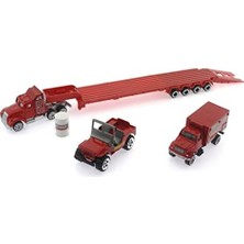 SDT Group Die Cast Metal Tırlı ve Jeepli Itfaiye Seti