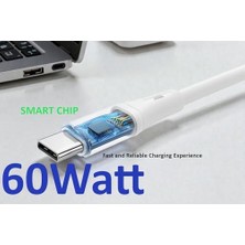 SDT Group 2 Adet x 2metre Type C-C Kablo Seti, Wahoo, 60WATT Pd Hızlı Şarj, 15/16/17 ve Andoid Için, Beyaz/gümüş Metal