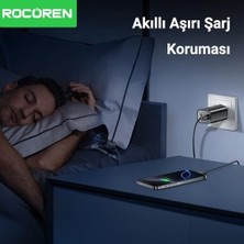 SDT Group 70W Gan Şarj Cihazı Type-C ve Usb-A 3-Portlu Hızlı Şarj Aleti