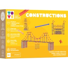 Toyi Constructions - 179 Parça Stem Seti ve Yaratıcı Yapı Oyuncakları