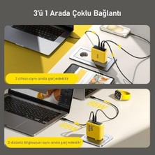 SDT Group The Future Power 2,6m 480MBPS 240W Pd 3.1 Mfı Lisanslı Süper Hızlı Şarj/data Kablo, Youth 140W 3 Portlu Şarj Adaptörü Seti