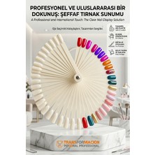 Transformacion Yelpaze Oje Kartelası 50'li, Stiletto Renk Paleti, Nail Art Sunum Çubuğu Natural 723266