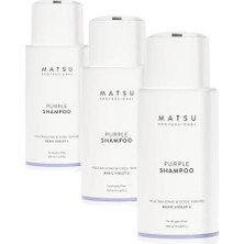 SDT Group Matsu Professional Purple, Ton Eşitleme Bakım Şampuanı, 350 ml (3 Paketi)