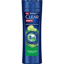 SDT Group Clear Men 3in1 Şampuan & Duş Jeli Yağlanma Karşıtı Lime Özü 350 ml