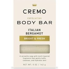SDT Group Cremo Erkekler Için Peeling Vücut Çubuğu, Italyan Bergamot Kokusu, Cildi Koruyan, Temizleyen ve Nemlendiren Çok Katmanlı Koku, 5 Oz