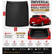 EP Garaj Otomotiv Üniversal Bagaj Havuzu Orta Kalın Tip – Tüm Araçlara Uyumlu | Boy 118 cm En 106 cm