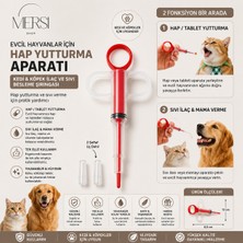Mersi Shop Evcil Hayvan Hap Yutturma Aparatı | Kedi Köpek Hap Sıvı Besleme Şırıngası
