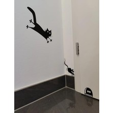 SDT Group Eğlenceli Kedi ve Fare Duvar Dekorasyonu