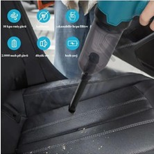 SDT Group Çift Bataryalı Kablosuz El Süpürgesi 16 Kpa Güçlü Emiş, Yıkanabilir Hepa Filtre, 180° Döner Başlık, Araç Içi Ev Koltuk Halı Için Şarjlı Süpürge