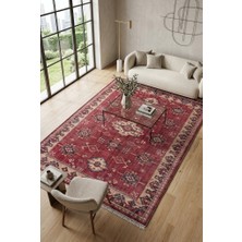 Cos.kim Dekoratif Halı Kaymaz Taban  Leke Tutmaz Yıkanabilir Kilim Özel Ölçü Salon Halısı 3029