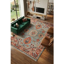 Cos.kim Dekoratif Halı Kaymaz Taban  Leke Tutmaz Yıkanabilir Kilim Özel Ölçü Salon Halısı 3030