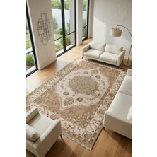 Cos.kim Dekoratif Halı Kaymaz Taban  Leke Tutmaz Yıkanabilir Kilim Özel Ölçü Salon Halısı 3027-2-