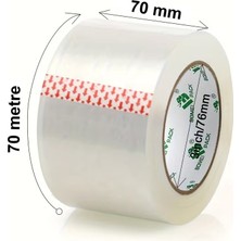 Jokey Ambalaj ŞEFFAF Geniş Koli Bandı En:70cm METRAJ: 70metre (2.adet)