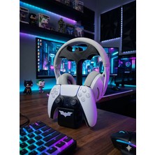Miralux Batman Gamer Kulaklık Standı Xbox & Playtation Uyumlu Gamepad / Kol Tutucu Dekoratif 22 cm Siyah