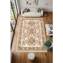Cos.kim Dekoratif Halı Kaymaz Taban  Leke Tutmaz Yıkanabilir Kilim Özel Ölçü Salon Halısı 3036